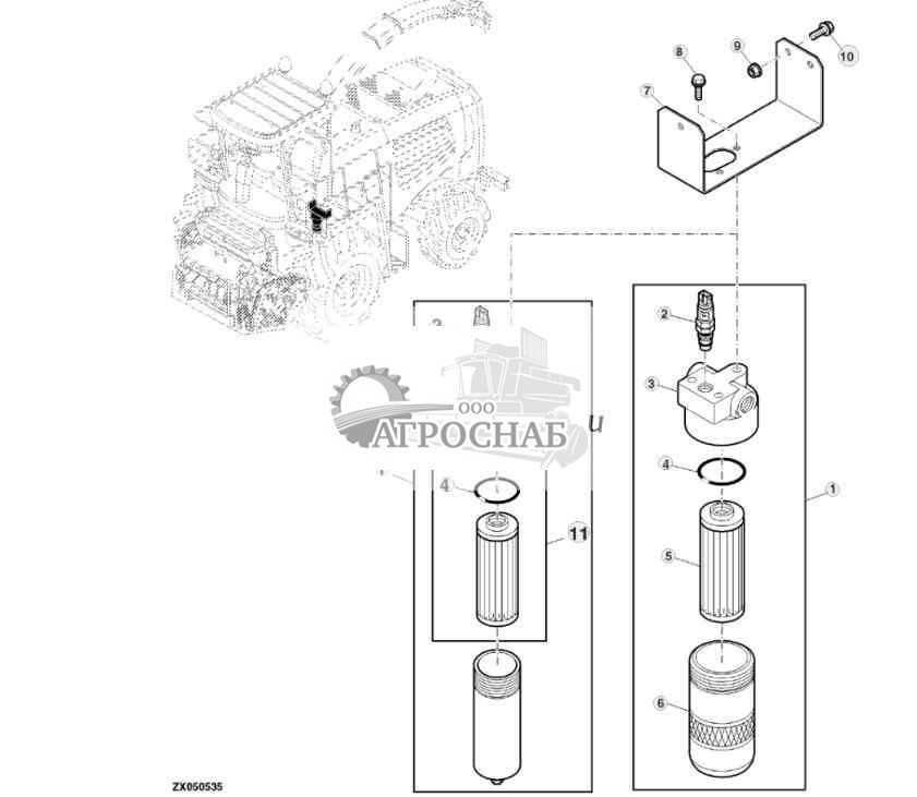 Фильтр гидравлического масла 